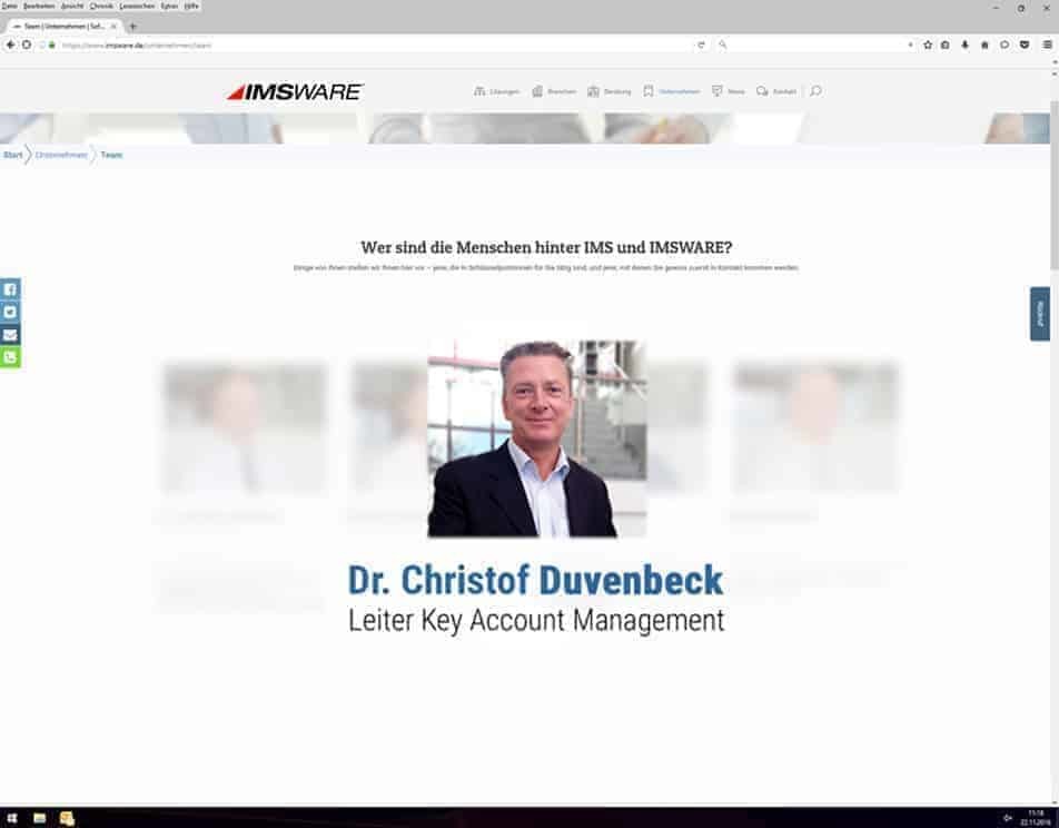Dr. Christof Duvenbeck neuer Leiter Key Account Management bei IMS